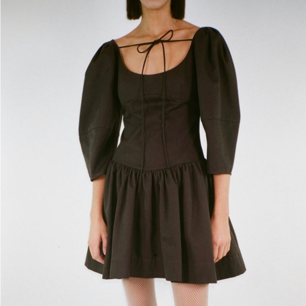 NWT Sandy liang pear dress size 4 brown